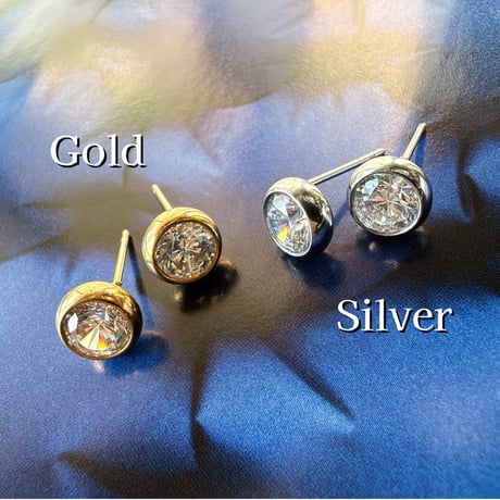 ANG l Radiant Stone Stud Pierce
