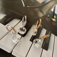 ANG l  Crystal Drop Hoop Pierce