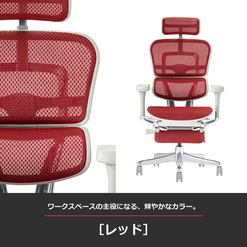 エルゴヒューマンPro2オットマン-DR-グレーフレーム(設置組立込み