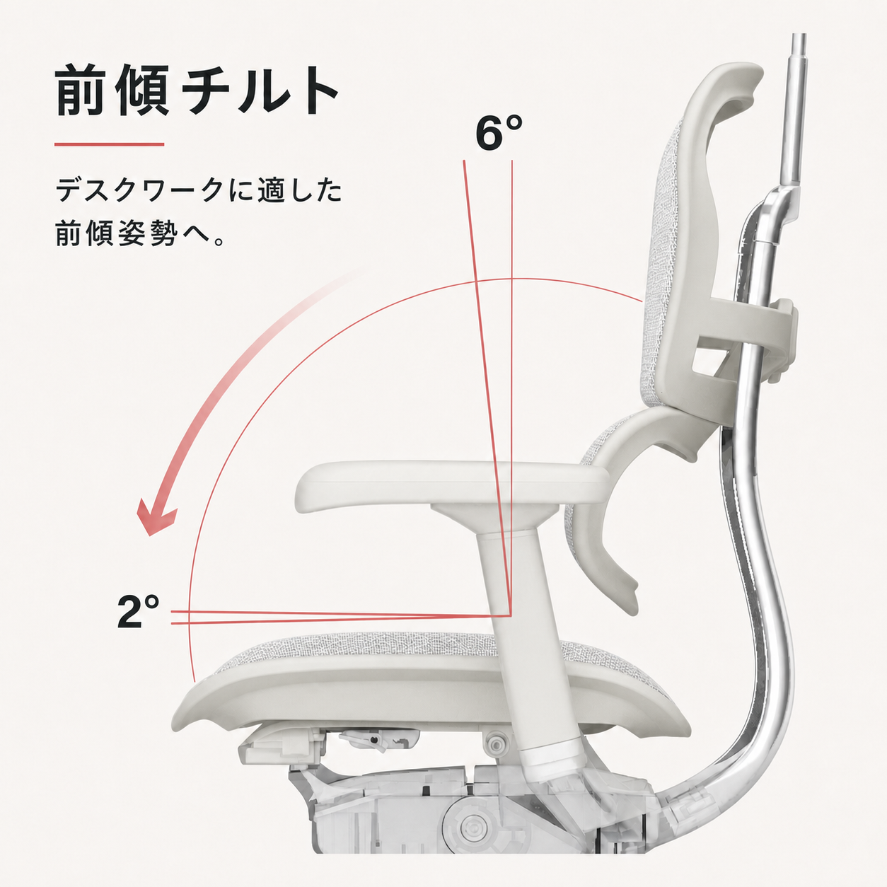 エルゴヒューマンPro2オットマン-DR-グレーフレーム(設置組立込み