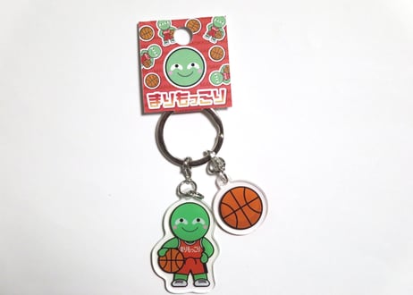 まりもっこり　アクリルキーホルダー（バスケ）