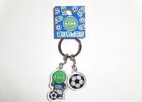 まりもっこり　アクリルキーホルダー（サッカー）