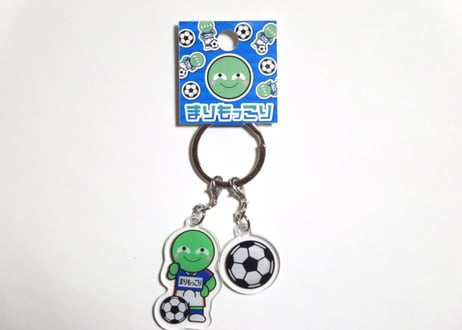 まりもっこり　アクリルキーホルダー（サッカー）