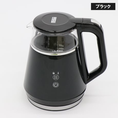 温度調節機能付き電気ケトル 1.0L　800W　ブラック