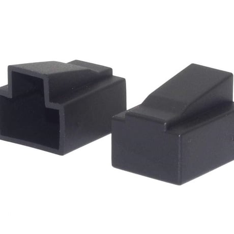 RJ-45 LANオス プラグ保護キャップ ブラック　10個入
