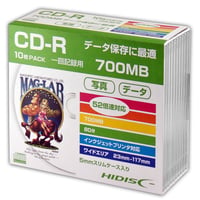 HIDISC データ用CD-R 700MB 速度52倍速対応 10枚組