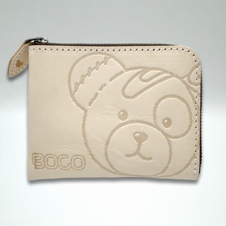 【送料無料・冷凍とんかつと同梱不可】ボコられグマのボコ（BOCO）本革 小さい財布　ガールズ＆パンツァー