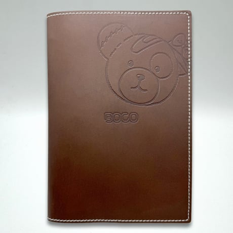 【送料無料・冷凍とんかつと同梱はできません】ボコられグマのボコ（BOCO）本革 A5ノートカバー　ガールズ＆パンツァー