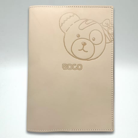 【送料無料・冷凍とんかつと同梱はできません】ボコられグマのボコ（BOCO）本革 A5ノートカバー　ガールズ＆パンツァー