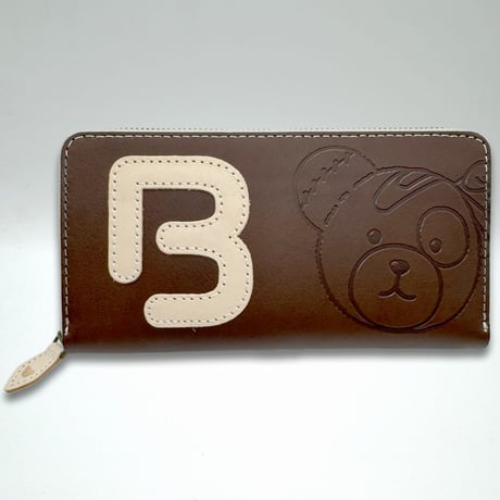 【送料無料・冷凍とんかつと同梱不可】ボコられグマのボコ（BOCO）本革 長財布　ガールズ＆パンツァー