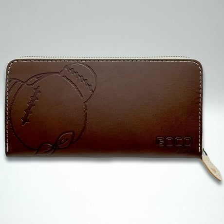 【送料無料・冷凍とんかつと同梱不可】ボコられグマのボコ（BOCO）本革 長財布　ガールズ＆パンツァー