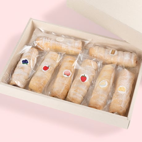 サックリ生地のクリームコロネ｜パイコロネ８種類セット　【Sweets Palette(スイーツパレット)　郡山市】