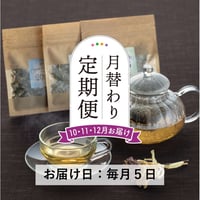 ＜定期便10～12月発送＞Bandia自家栽培ハーブ 季節のブレンドティー【Bandia Herb Garden　北塩原村】