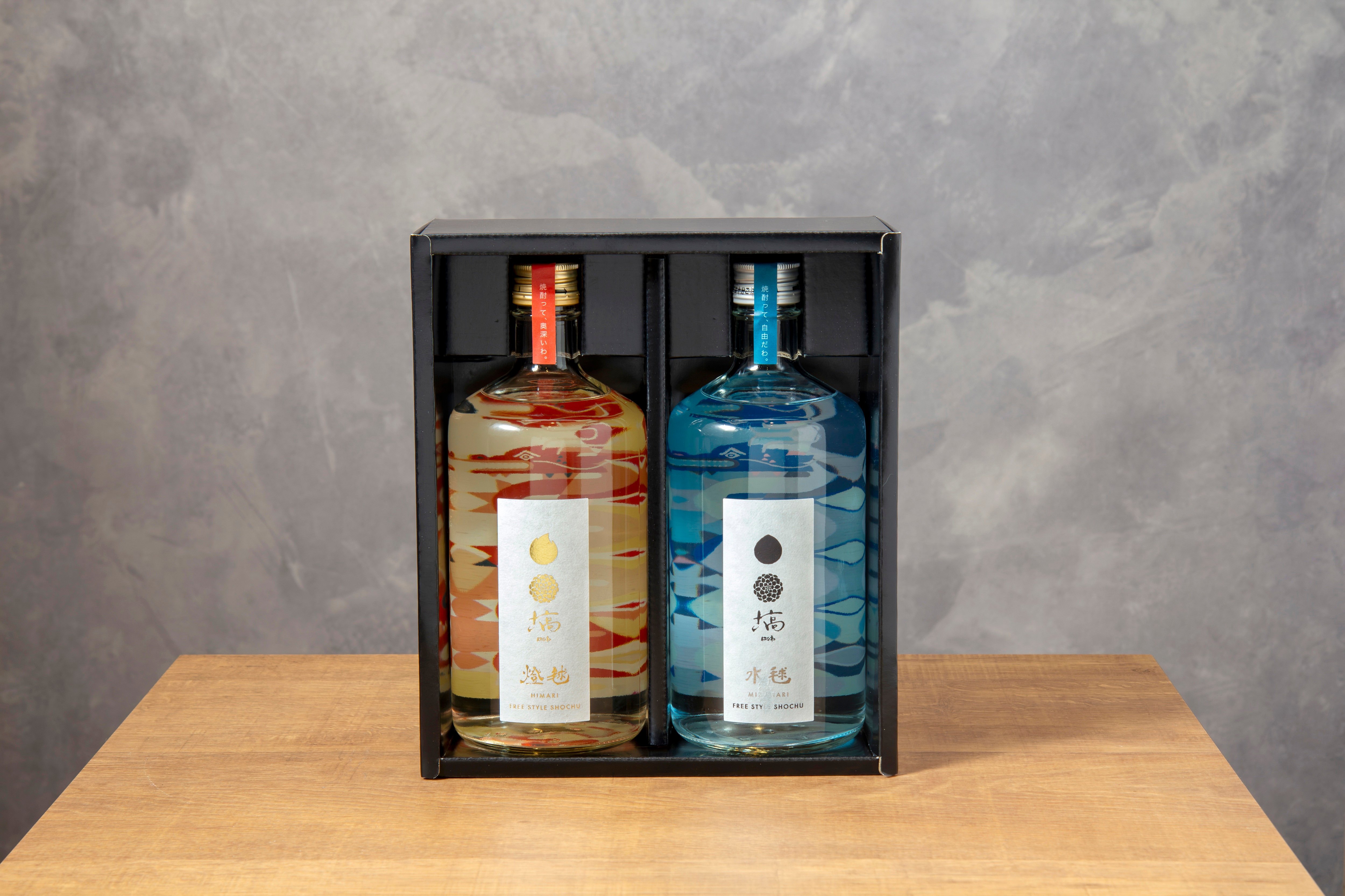 最高金賞受賞の本格麦焼酎｜＜お酒＞塙 水毬・塙 燈毬セット【奥久慈塙