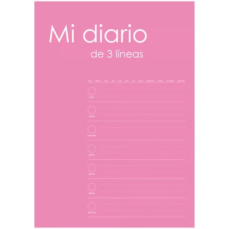 スペイン語　3行日記