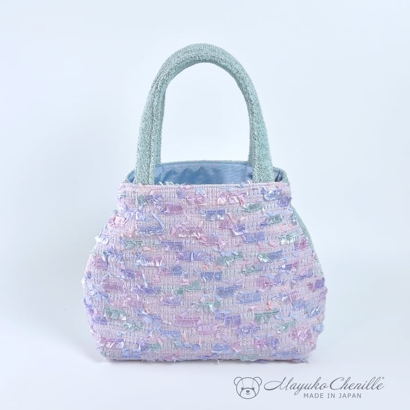 2wayバッグ ミントジュエル×ラベンダーコンビ | Mayuko Chenille