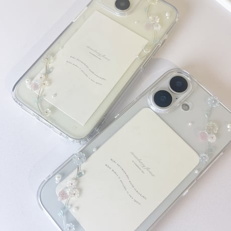Candy strawberry flower🍓and flower case