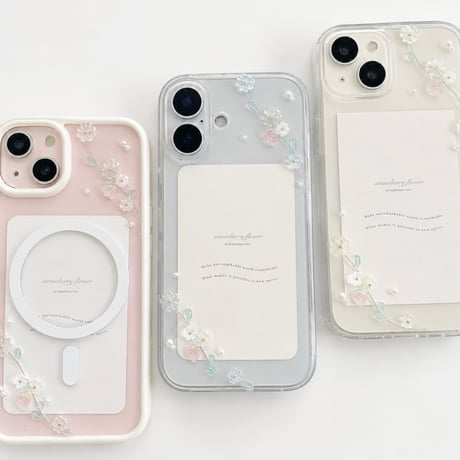 Candy strawberry flower🍓and flower case