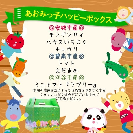 【定期便・１ヶ月毎】あおみっ子ハッピーボックス