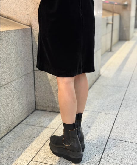 ベロアミニワンピース(ブラック)