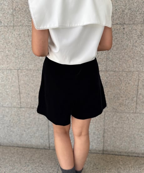 ベロアラップショートパンツ