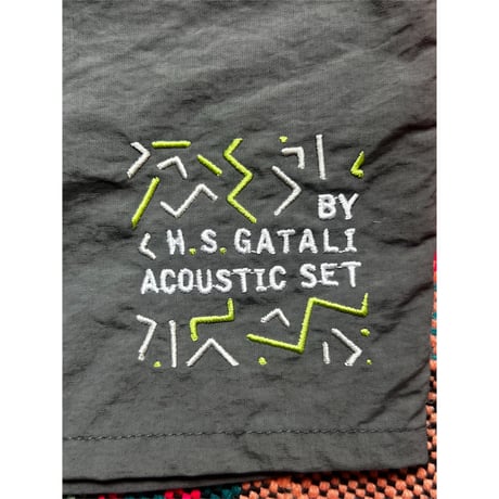 「BY H.S. GATALI ACOUSTIC SET」 ナイロンショーツ　グレーのみ