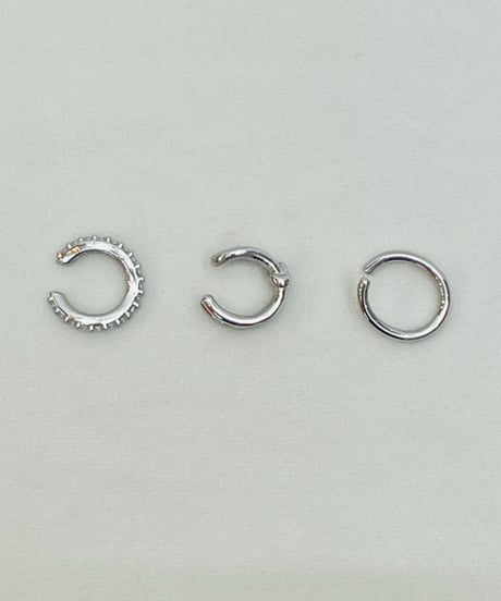 キュービックジルコニア 3pc set イヤーカフ