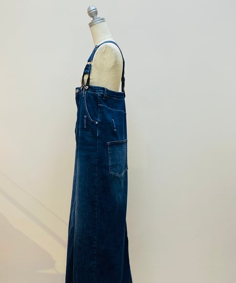 マキシタイト サロペットスカート