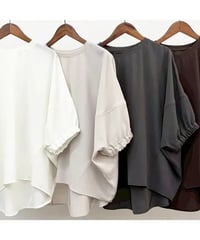 リッチジョーゼット ドルマンブラウス＆ワイドテーパードパンツ ※上下別売り