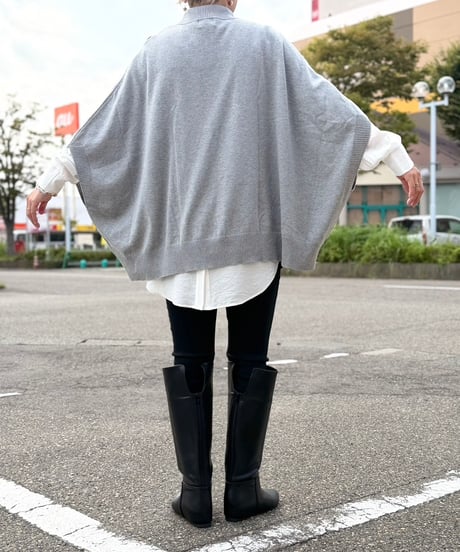 綿ニット ハイネックドルマン
