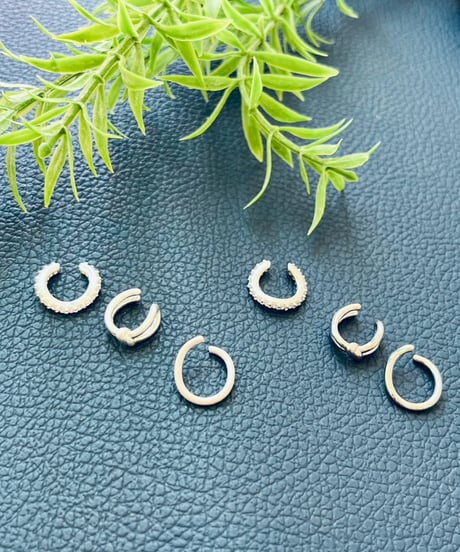 キュービックジルコニア 3pc set イヤーカフ