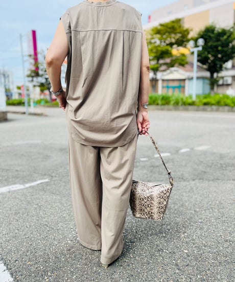 カットソープルオーバー＆ワイドパンツ ※上下別売り