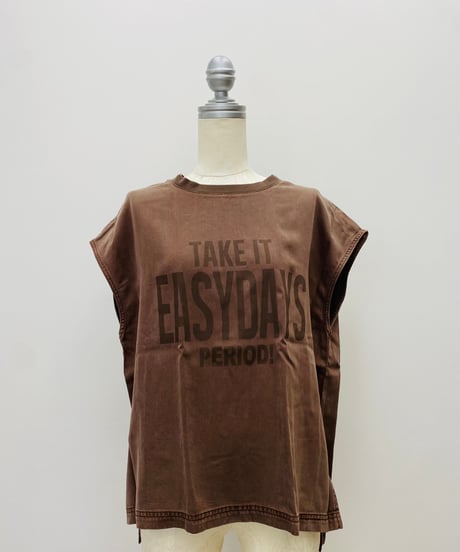 テンセルフレンチスリーブTシャツ