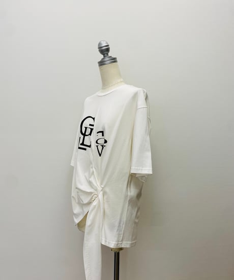 ドレープヘム ロゴカットソー