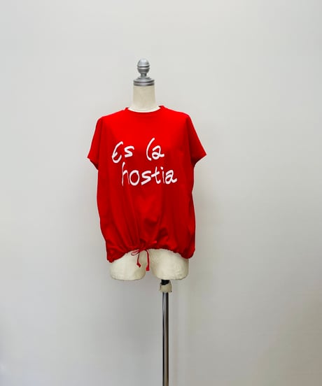 手描き風 ロゴ 裾しぼりTシャツ