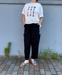 サイドBIGポケット クロップドパンツ