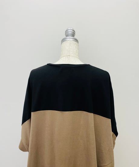 配色ドルマンプルオーバー