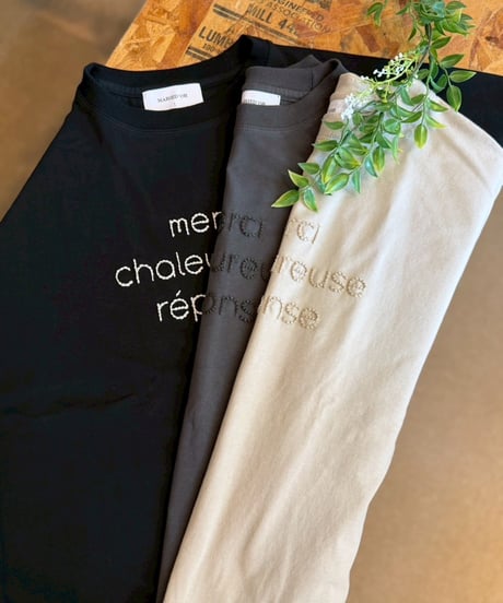 立体刺繍 Tシャツ