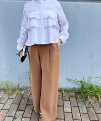 フリルストライプシャツ