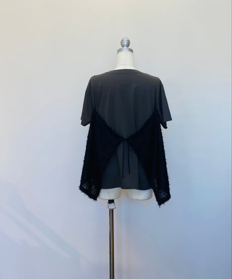 バックリボン レイヤードTシャツ