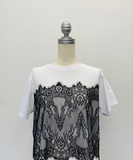 レースビスチェ風Tシャツ