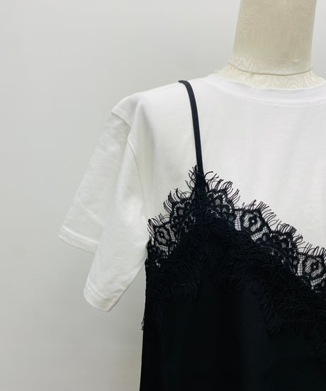 レースキャミTシャツ