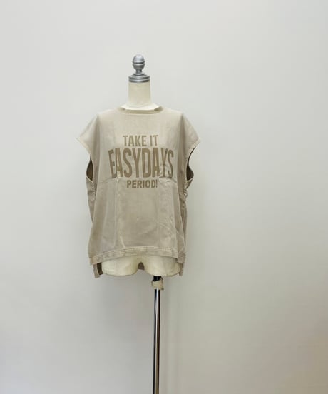 テンセルフレンチスリーブTシャツ