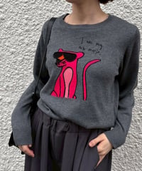 ピンクジャガー インターシャニット