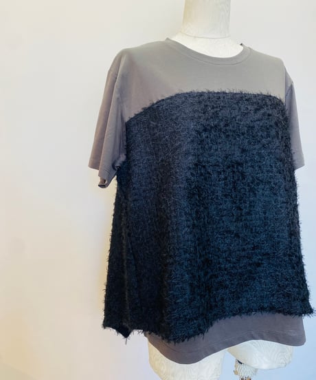 バックリボン レイヤードTシャツ