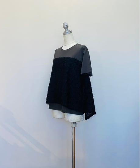 バックリボン レイヤードTシャツ