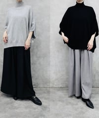 綿ニット ハイネックドルマン