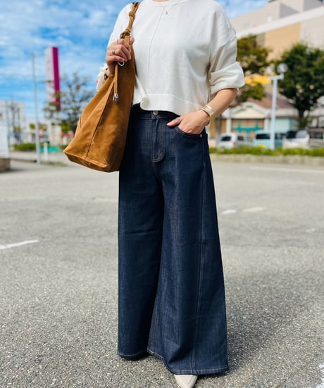 バギーデニムパンツ