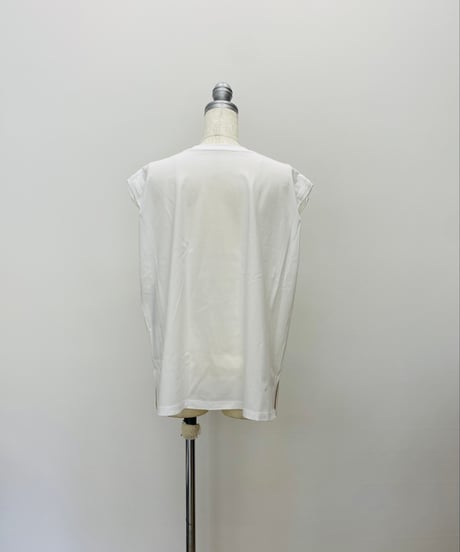 ゼブラ柄 箔プリント フレンチスリーブTシャツ