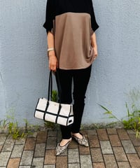 配色ドルマンプルオーバー